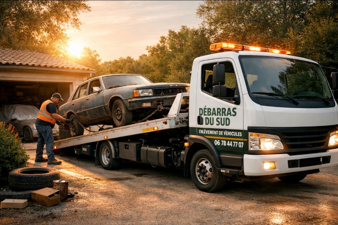 Enlèvement de véhicules et épaves dans le Var
