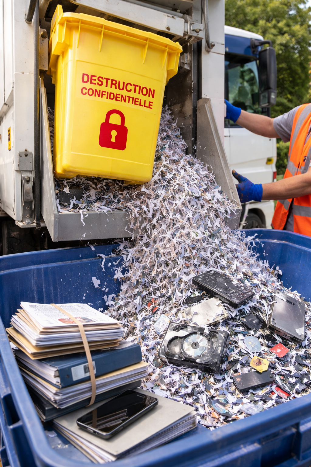 Débarras discret dans le Var avec traitement de documents confidentiels