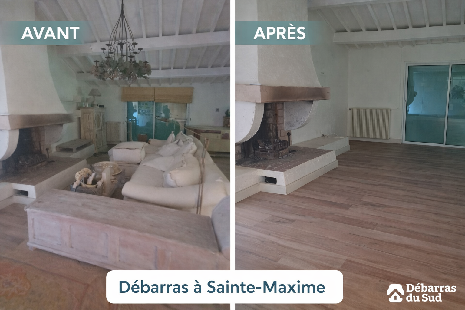 Débarras maison avant après Var