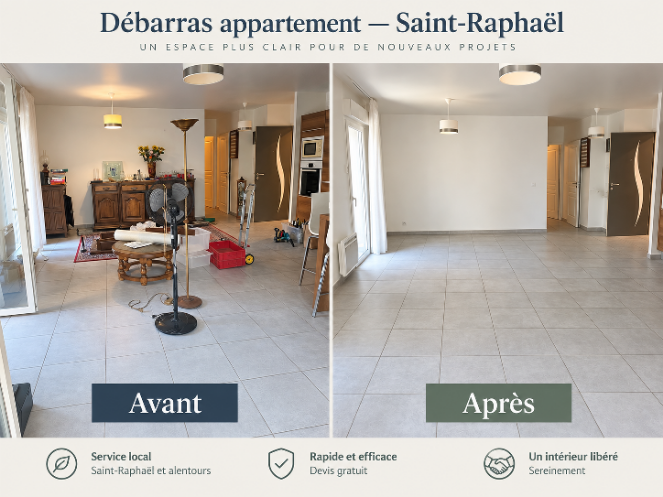 Débarras d'un appartement en succession à Saint-Raphaël