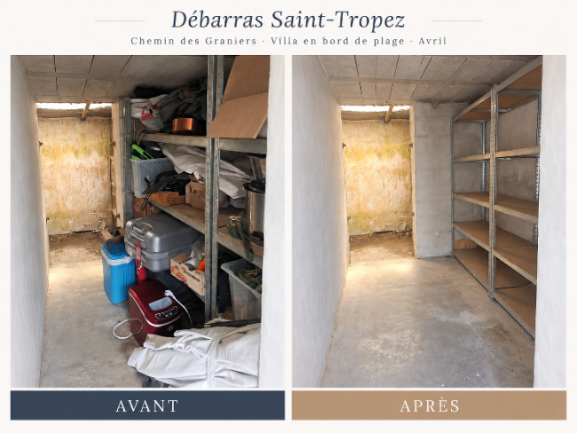 Débarras de succession réalisé à Saint-Tropez